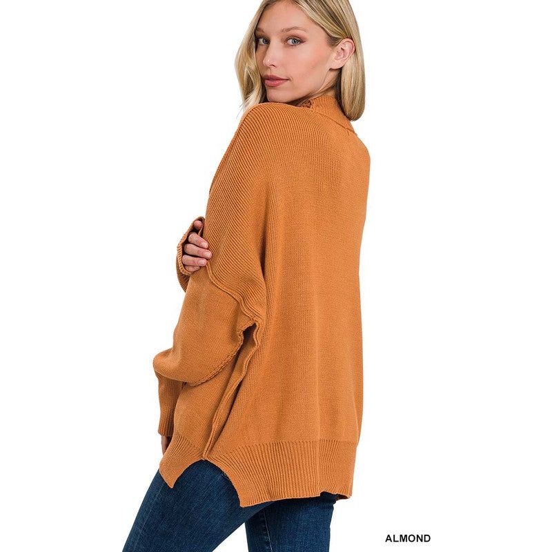 Side Slit Oversized Sweater