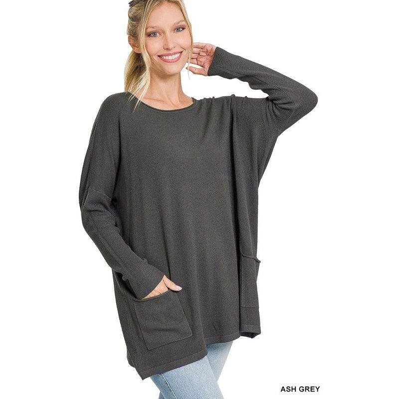 Oversized Front Pocket Sweater