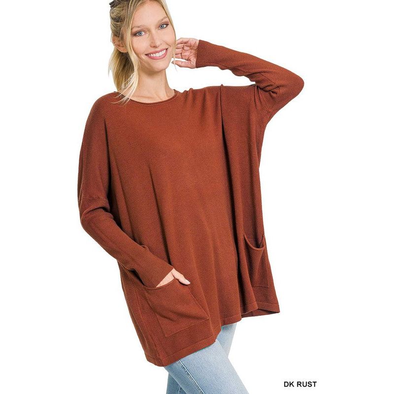 Oversized Front Pocket Sweater