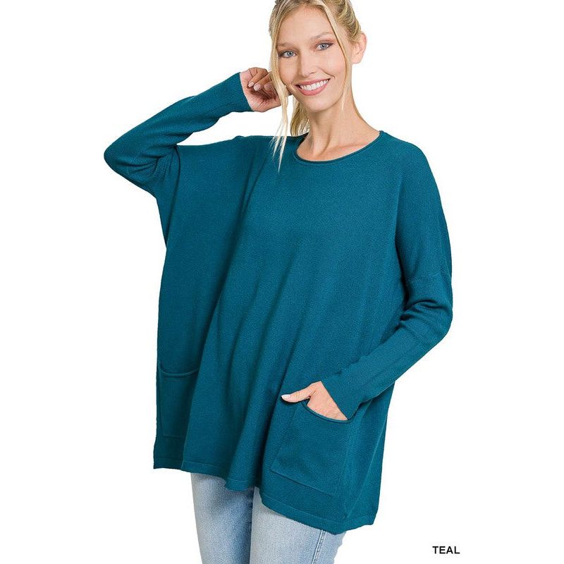 Oversized Front Pocket Sweater