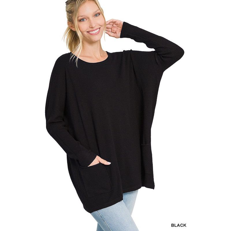 Oversized Front Pocket Sweater