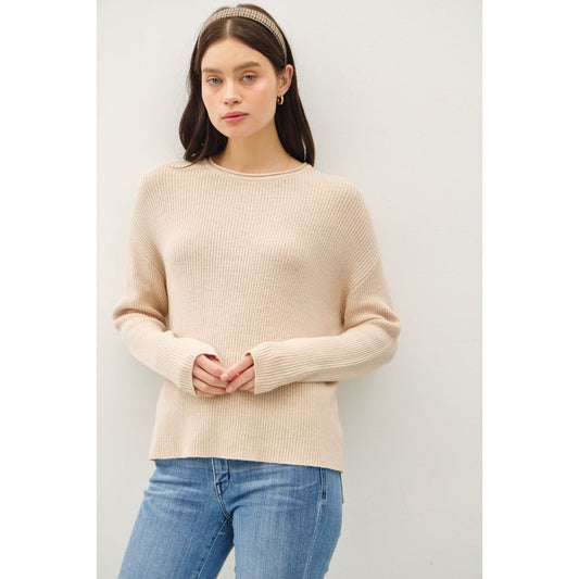 Be Cool Round Neck Long Sleeve Sweater