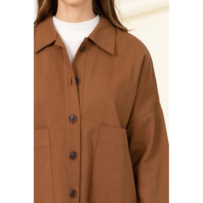 Sweet Fling Oversized Shirt Jacket