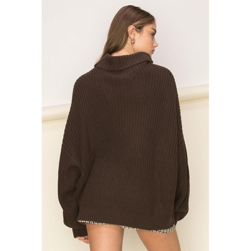 Cuddly Cute Turtleneck Oversized Sweater