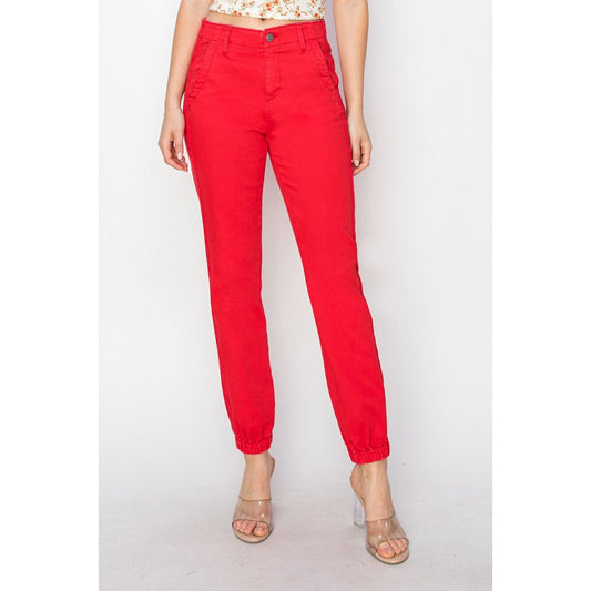 RISEN Full Size High Waisted Jogger Jeans