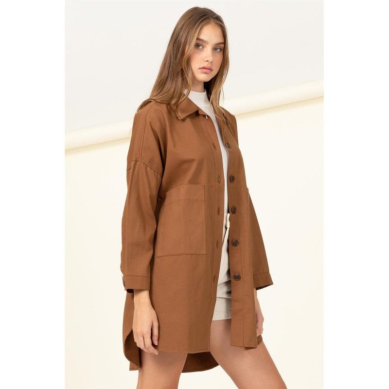 Sweet Fling Oversized Shirt Jacket