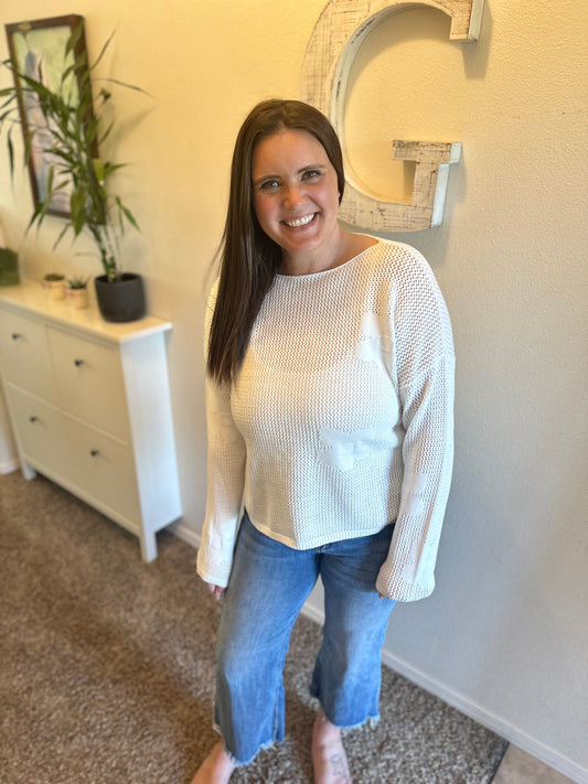 Crochet Knit Sweater