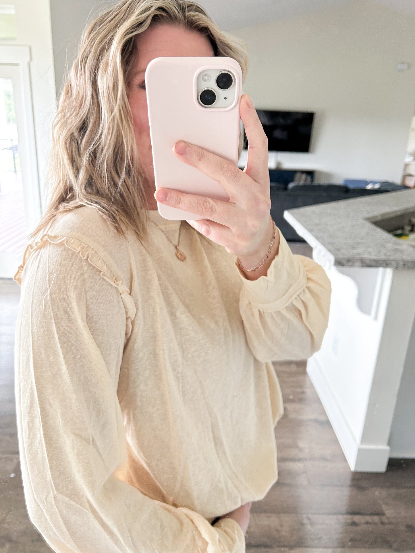 Long Sleeve Ruffle Beauty