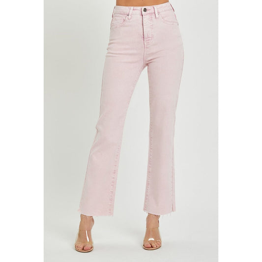 RISEN Full Size High Rise Tummy Control Straight Jeans