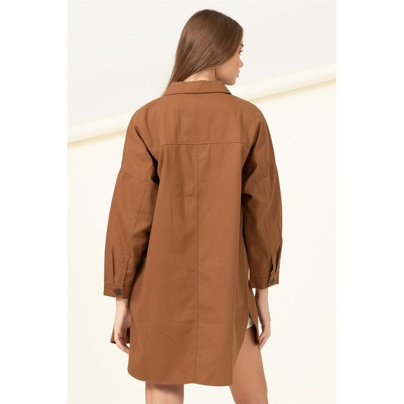 Sweet Fling Oversized Shirt Jacket