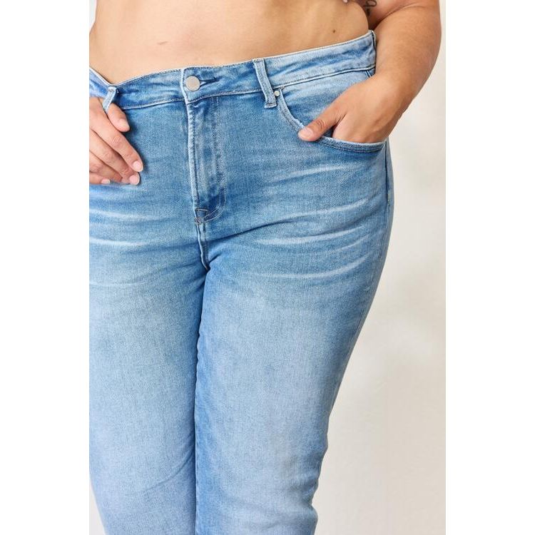 RISEN Full Size Mid Rise Skinny Jeans