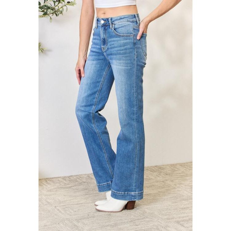 RISEN Full Size High Waist Straight Jeans