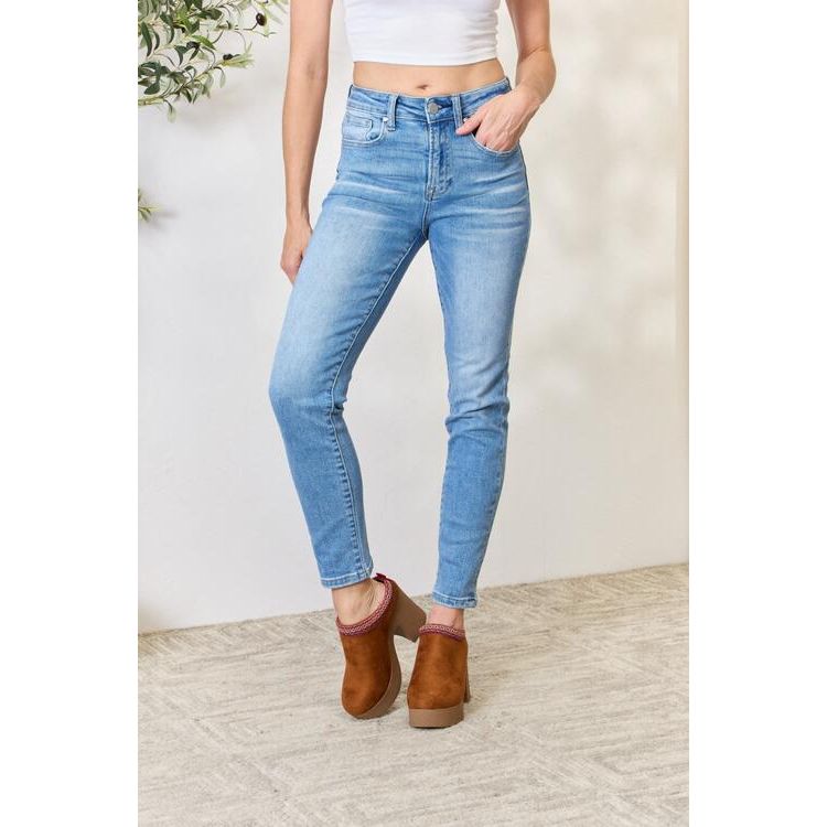 RISEN Full Size Mid Rise Skinny Jeans