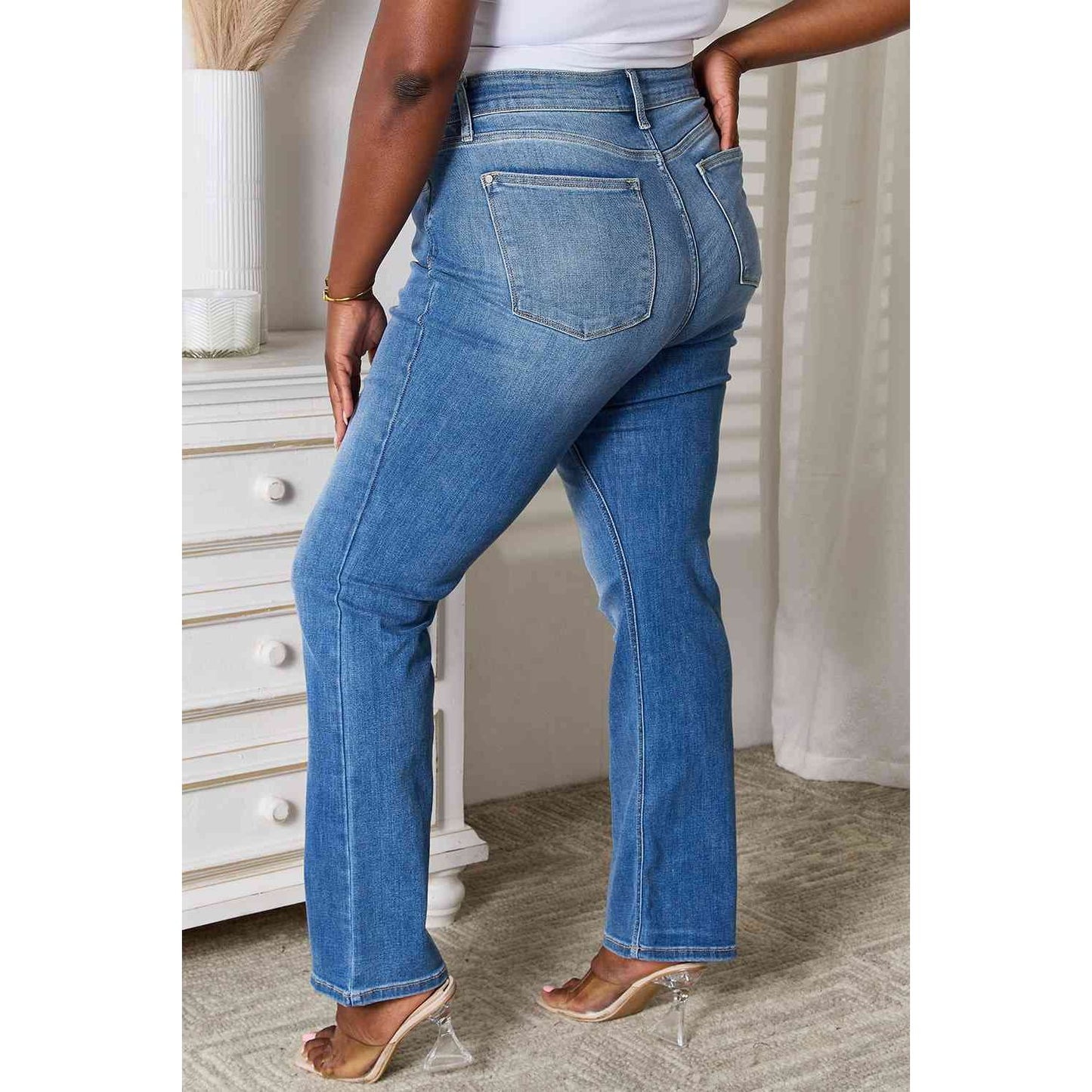 Judy Blue Full Size Bootcut Jeans with Pockets