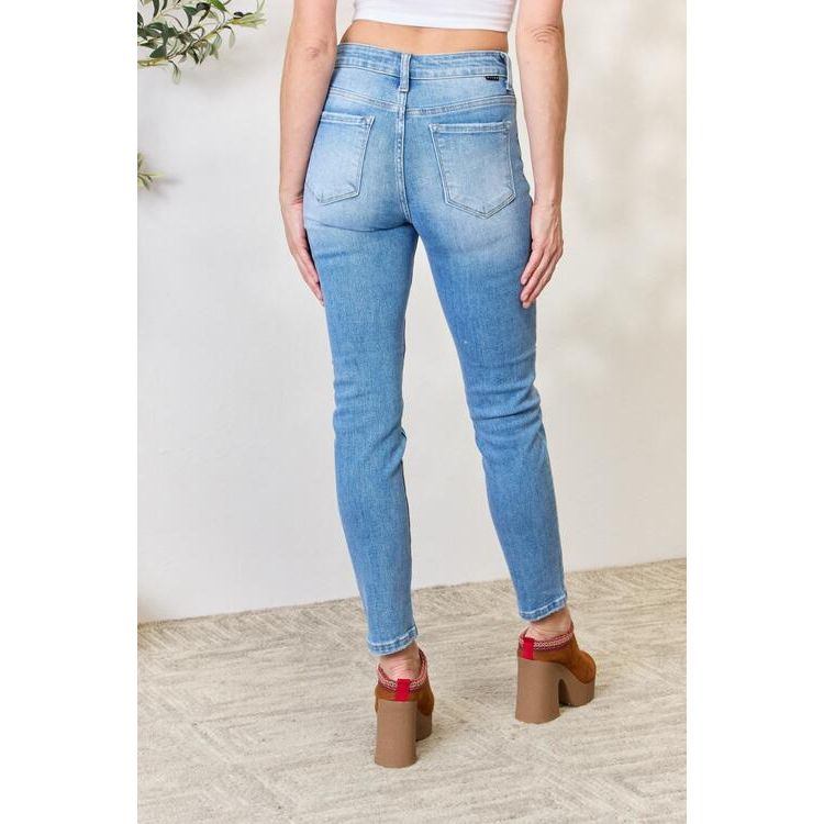 RISEN Full Size Mid Rise Skinny Jeans